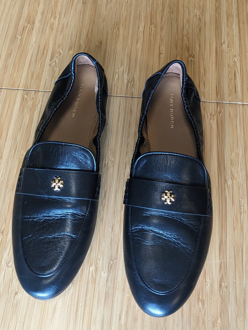 Tory Burch Ballet Loafer in black sz 8.5 Classic Polished Quiet Luxury Preppy